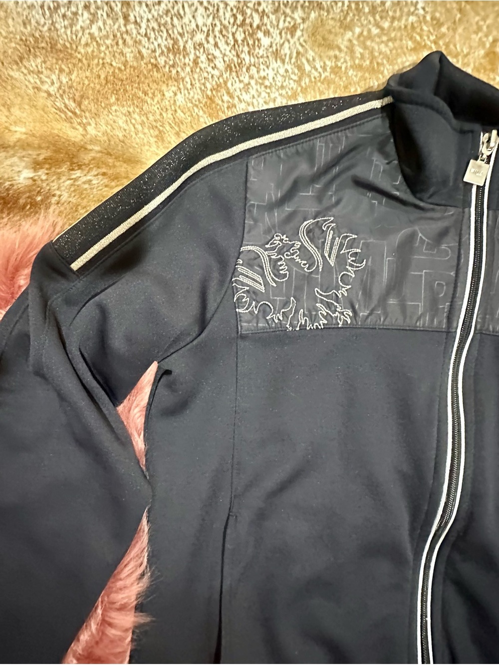 FILA Plug-In Racing Navy Zip-Front Track Jacket - Women's - Picture 9 of 9